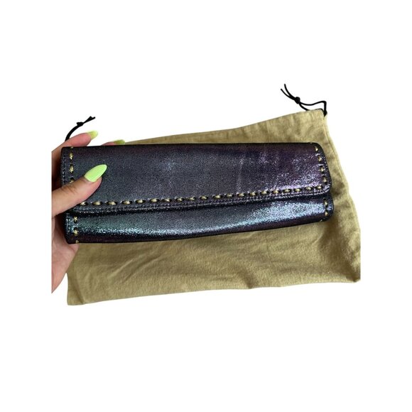 CARLOS FALCHI Vintage Fatto a Mano Iridescent Clutch Bag w/ Dustbag - Picture 6 of 8
